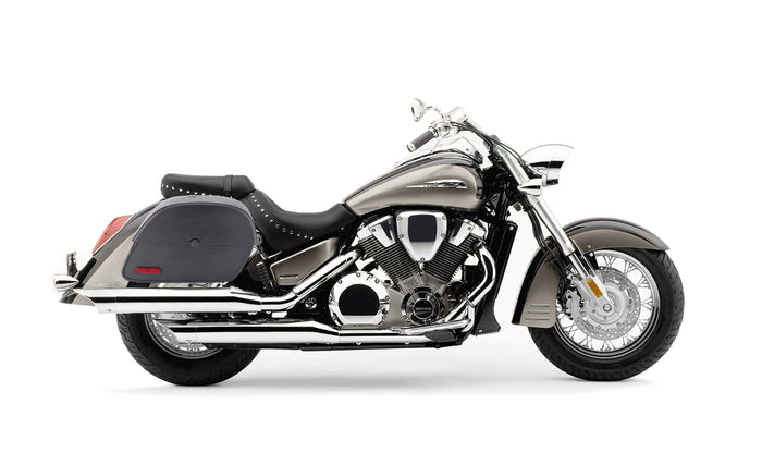 28L - Panzer Medium Honda VTX 1800 S Motorcycle Saddlebags @expand
