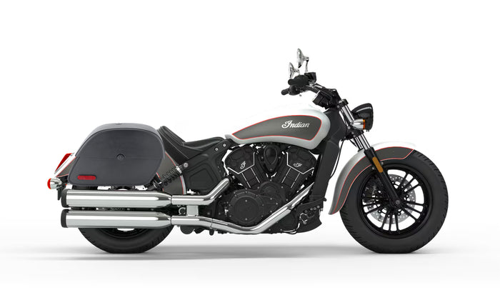 28L - Panzer Medium Indian Scout Sixty Motorcycle Saddlebags Bag on Bike @expand