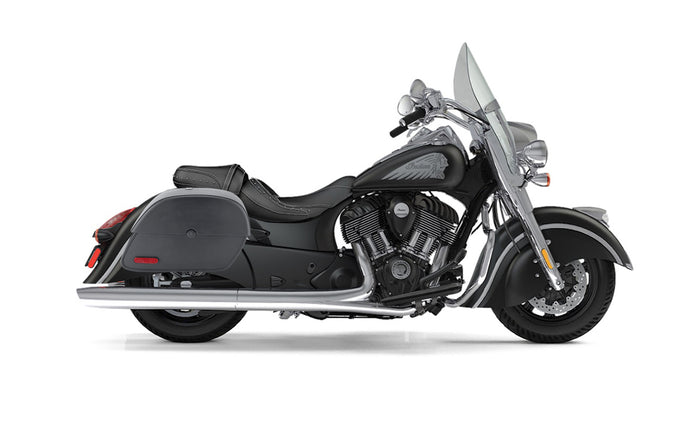 28L - Panzer Medium Indian Springfield Motorcycle Saddlebags Bag on Bike @expand