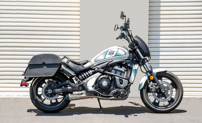 28L - Panzer Medium Kawasaki Vulcan S VN650 Motorcycle Saddlebags @expand