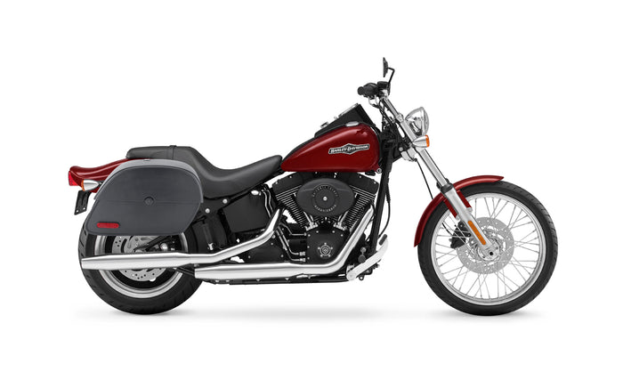 28L - Panzer Medium Motorcycle Saddlebags for Harley Davidson Softail Night Train FXSTB/I Bag on Bike @expand