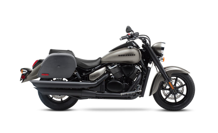 28L - Panzer Medium Suzuki Boulevard C90 VL1500 Motorcycle Saddlebags Bag on Bike @expand