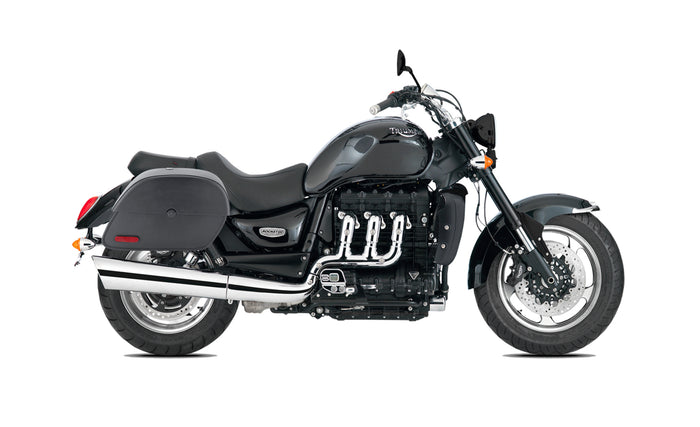 28L - Panzer Medium Triumph Rocket III Roadster Motorcycle Saddlebags Bag on Bike @expand