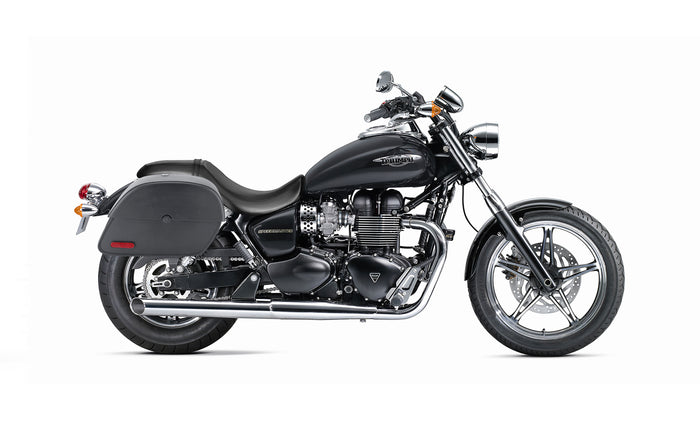 28L - Panzer Medium Triumph Speedmaster (2003-17) Motorcycle Saddlebags Bag on Bike @expand