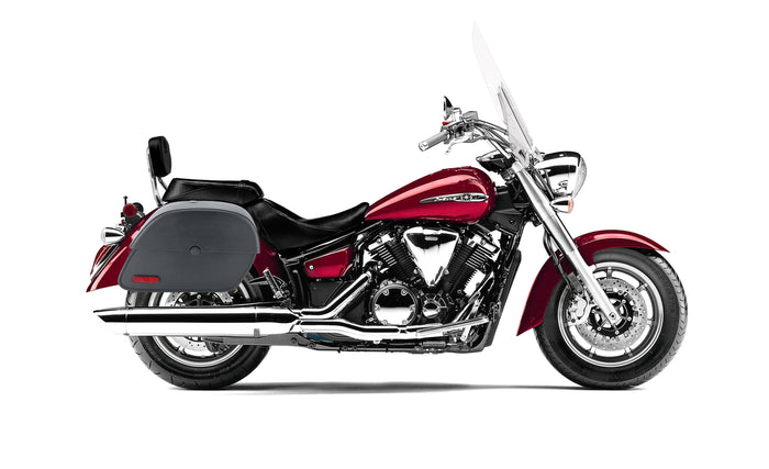 28L - Panzer Medium Yamaha V Star 1300 Tourer Motorcycle Saddlebags Bag on Bike @expand