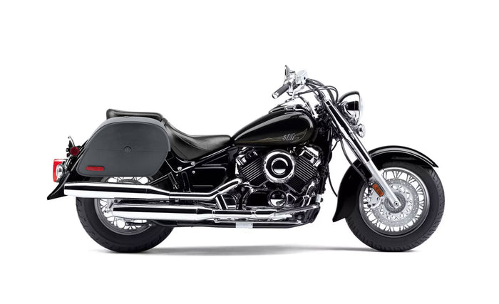 28L - Panzer Medium Yamaha V Star 650 Classic XVS65A Motorcycle Saddlebags Bag on Bike @expand