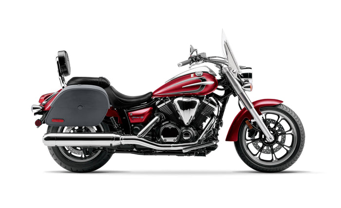 28L - Panzer Medium Yamaha V Star 950 Tourer Motorcycle Saddlebags Bag on Bike @expand