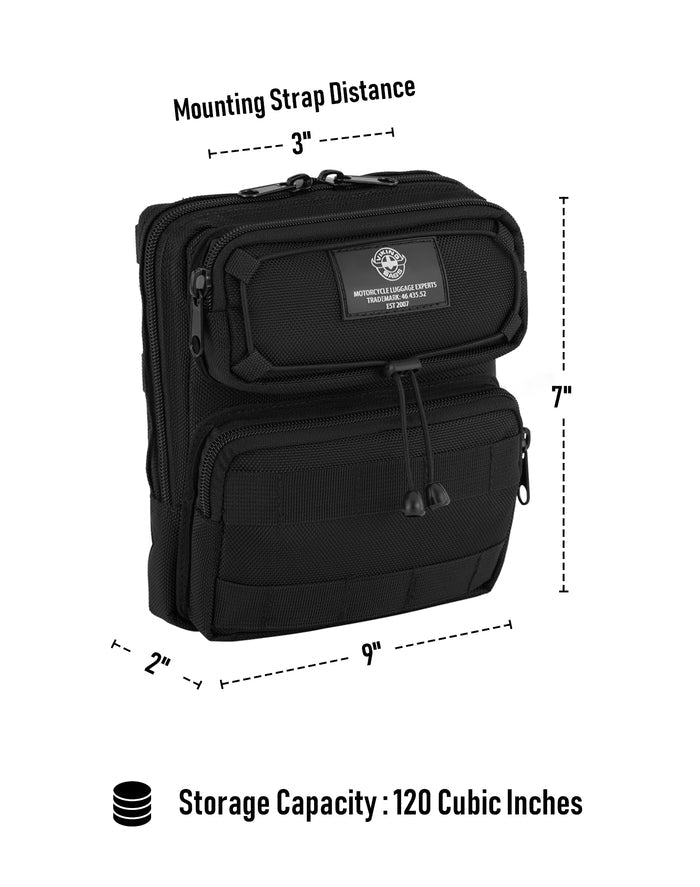 2L - Renegade Motorcycle Tool Bag Dimension Image
