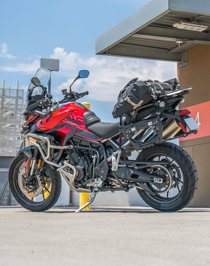 30L - Apex Triumph ADV Touring Duffel Bag Lifestyle Vertical