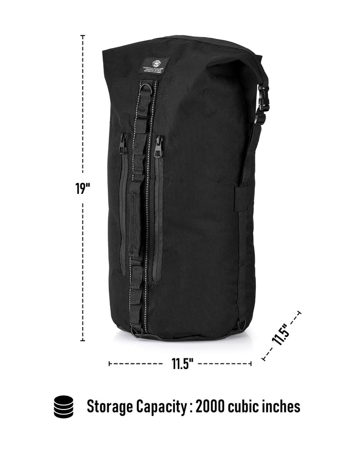 32L - Renegade Motorcycle Dry Backpack Storage Capacity