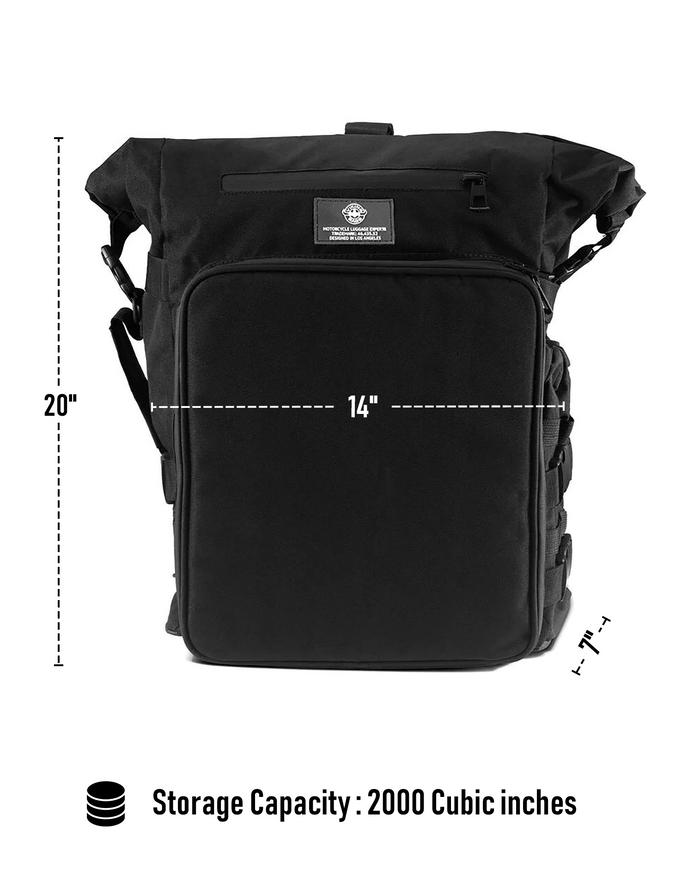 32L - Renegade XL Suzuki Motorcycle Tail Bag Storage Capacity