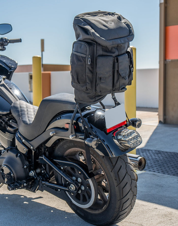 32L - Trident Large Victory Motorcycle Backpack Lifestyle Vertical