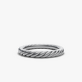 3.4MM MODERN CABLE BAND RING SIL