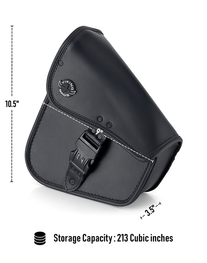 3L - Digilock Motorcycle Swingarm Bag for Harley Softail Storage Capacity