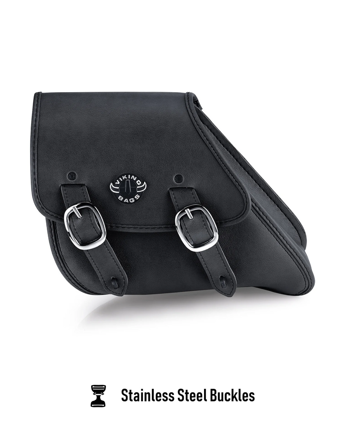 6L - Knapsack Harley Dyna Motorcycle Swing Arm Bag Stainless Steel Buckles
