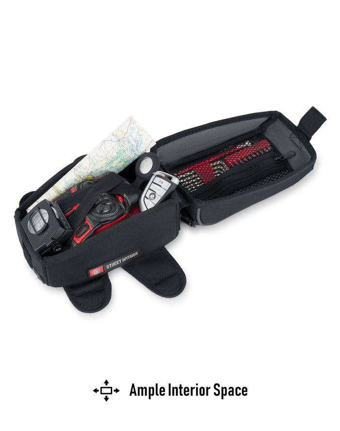 4L - Atlas Magnetic Kawasaki Motorcycle Tank Bag Ample Interior Space