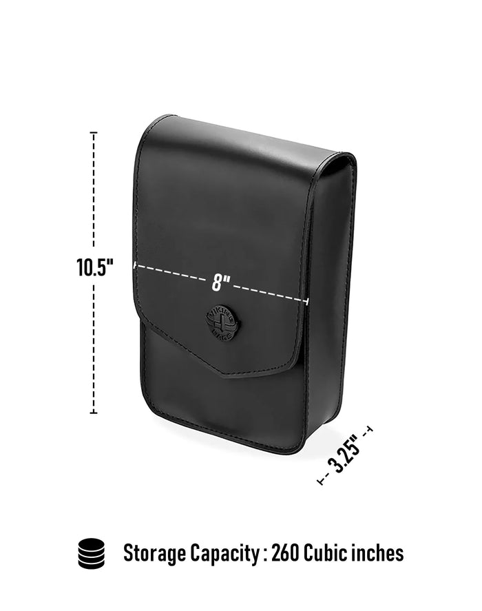 4L - Dark Age Small Motorcycle Sissy Bar Bag Storage Capacity