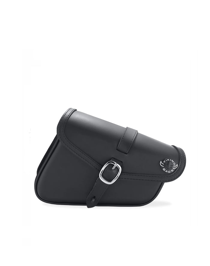 4L - Diablo Plain Leather Motorcycle Saddlebags For Harley Softail Fat Bob FXFB/S