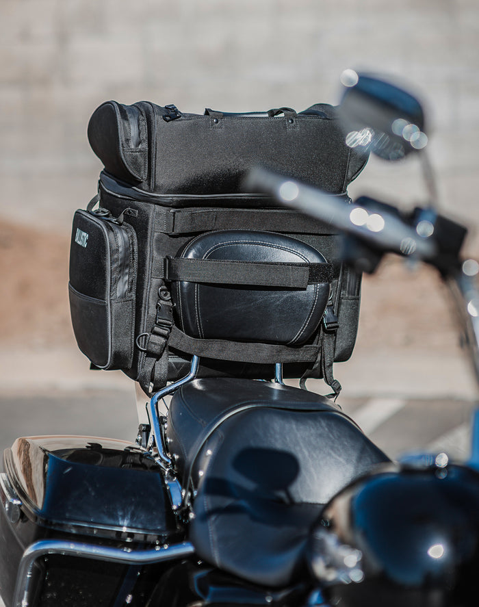 57L - Voyage Premium XL Yamaha Motorcycle Sissy Bar Bag v2