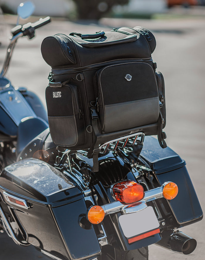 57L - Voyage Premium XL Yamaha Motorcycle Sissy Bar Bag v3
