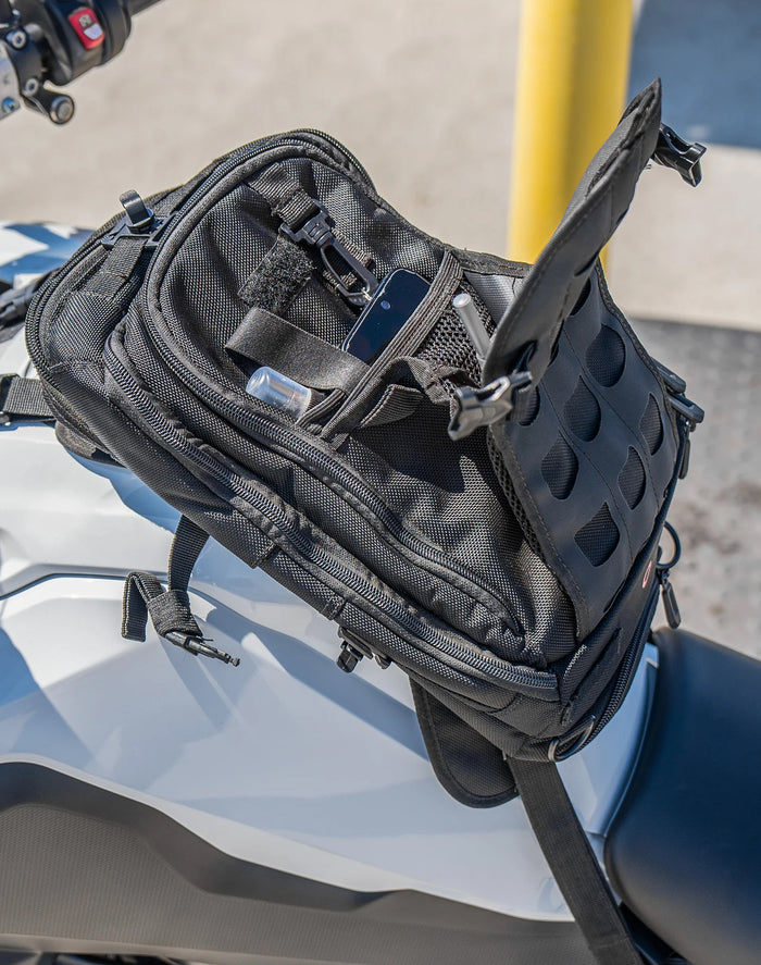 7L - Apex BMW ADV Touring Tank Bag with Hydration Pack Life Style 4