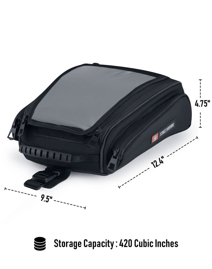 7L - Voyage Motorcycle Tank Bag for Harley Softail Storage Capacity