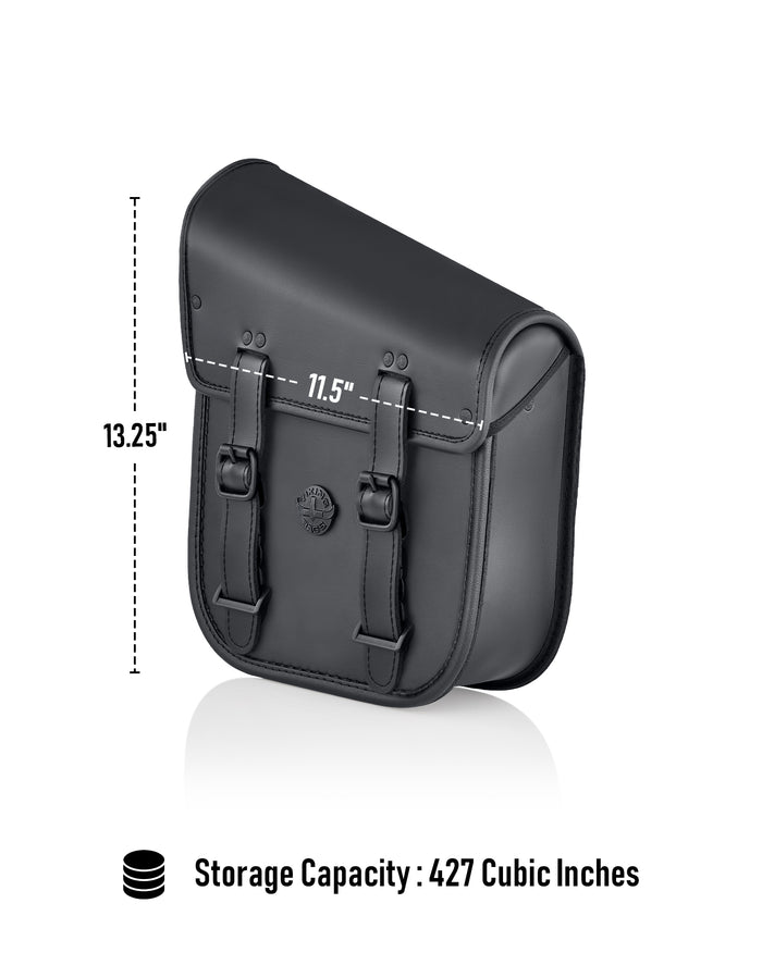 8L - Drift Leather Swingarm Bag for Harley-Davidson Softail (Left-Only) Storage Capacity
