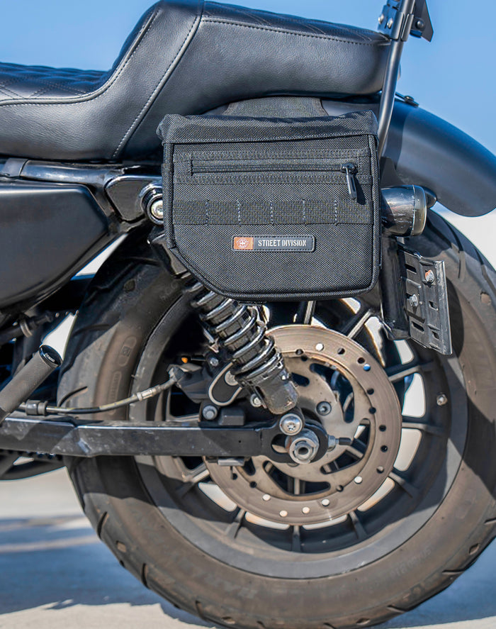 8L - Patriot Small Throw Over Saddlebags for Harley Sportster 883 Iron XL883N
