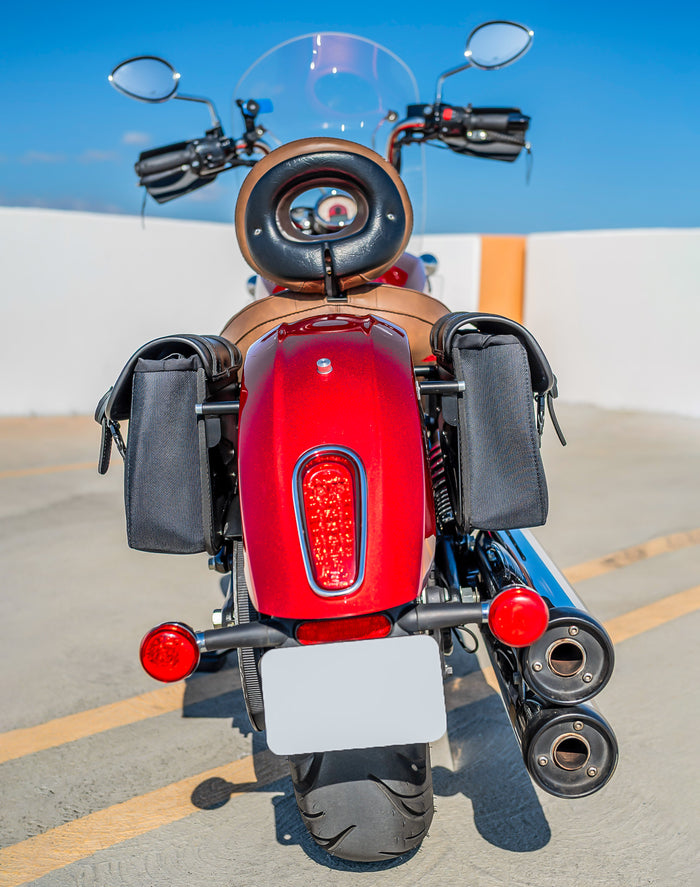 8L - Pony Indian Scout Sixty Leather Saddlebags Lifestyle