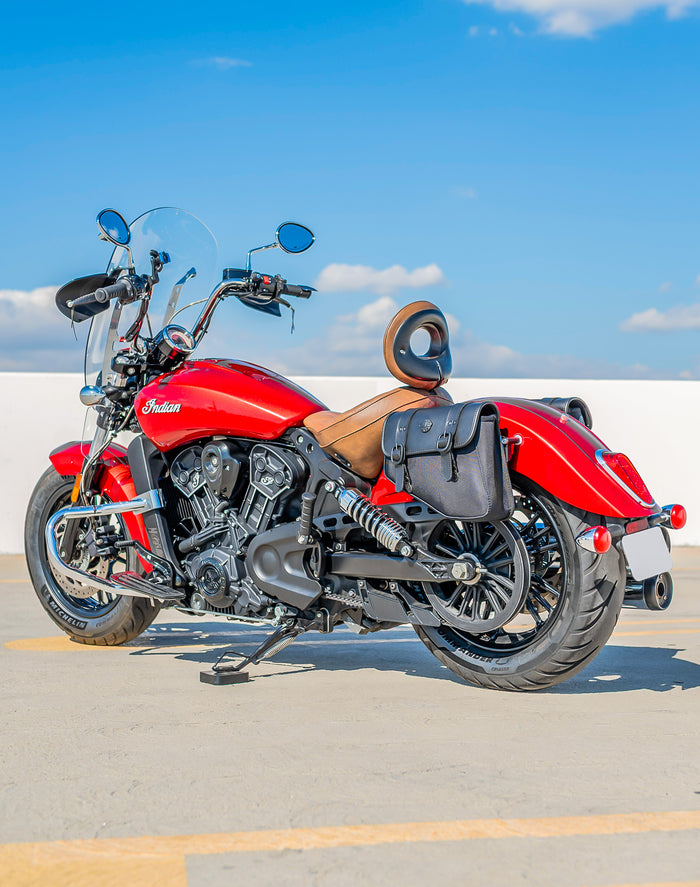 8L - Pony Indian Scout Sixty Leather Saddlebags Lifestyle