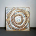 Aaron Hand-Painted Wall Decor, Art Prints with Framed, Wall Art 100x100cm