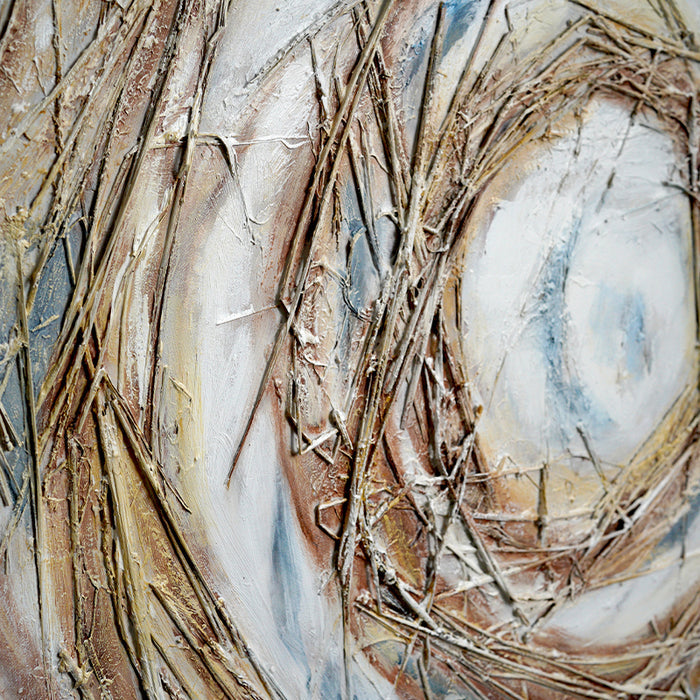 Aaron Hand-Painted Wall Decor, Art Prints with Framed, Wall Art 100x100cm
