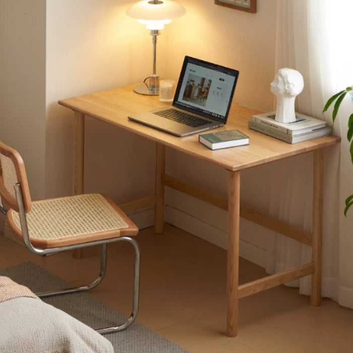 Achilles 80cm/100cm FAS-Graded Solid American Oak Wood Desk/Table Natural Wood Color