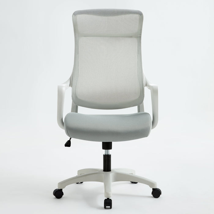 Adjustable Height Mesh Office Chair with Lumbar Support and Headrest/Caster Wheels