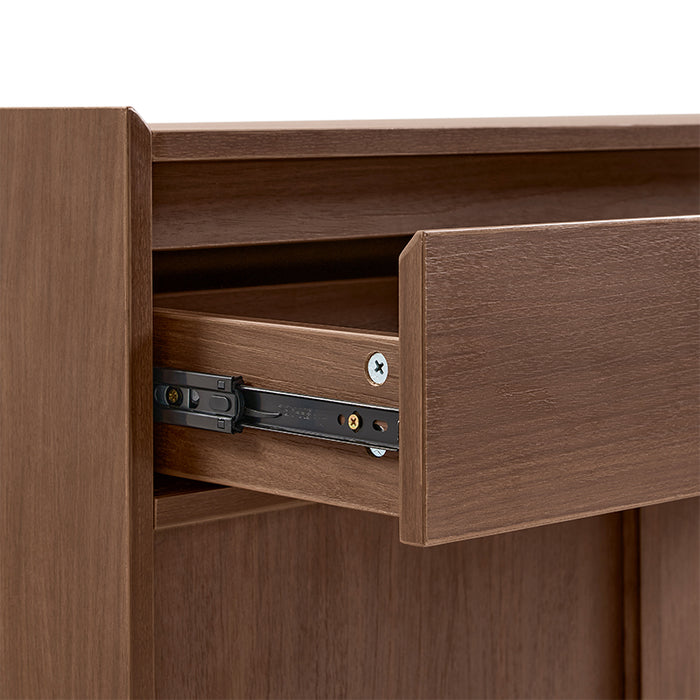 Alden 0.8m/1.0m/1.2m/1.4m Entryway Shoe Cabinet With Drawer Walnut