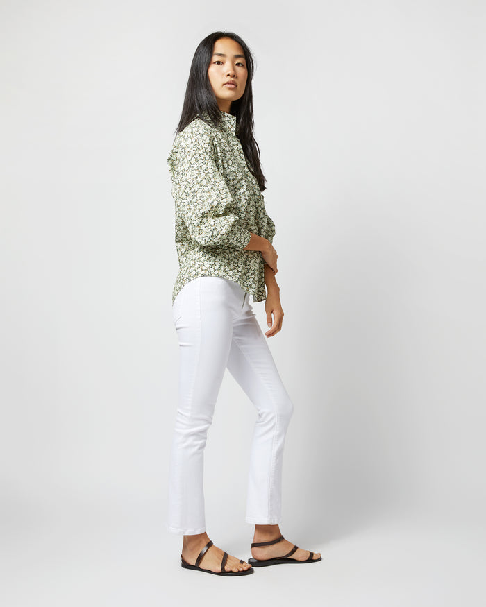 Anaya Popover Shirt in Olive Eliasson Liberty Fabric