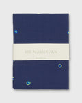 Bandana in Navy/Green/Blue Tie Dye Dot