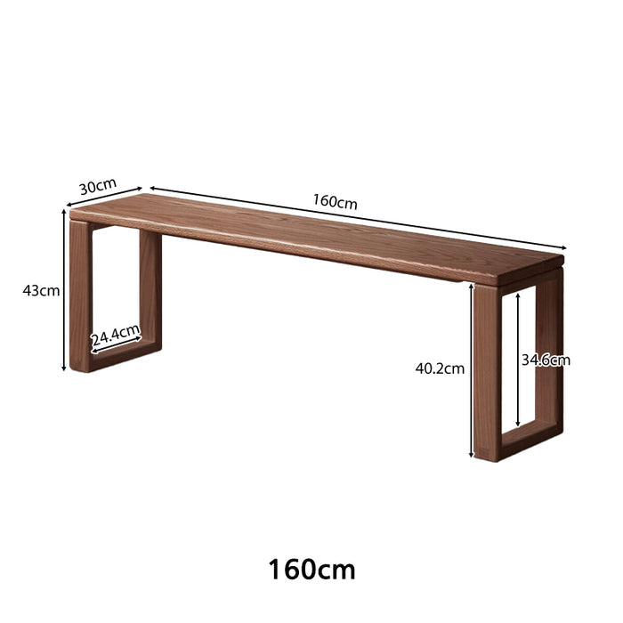 Bartholomew FAS-Graded Solid American Oak Wood Multi-Purpose Entryway/Living Room/Dining Bench