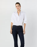 Becca Shirt in White Poplin