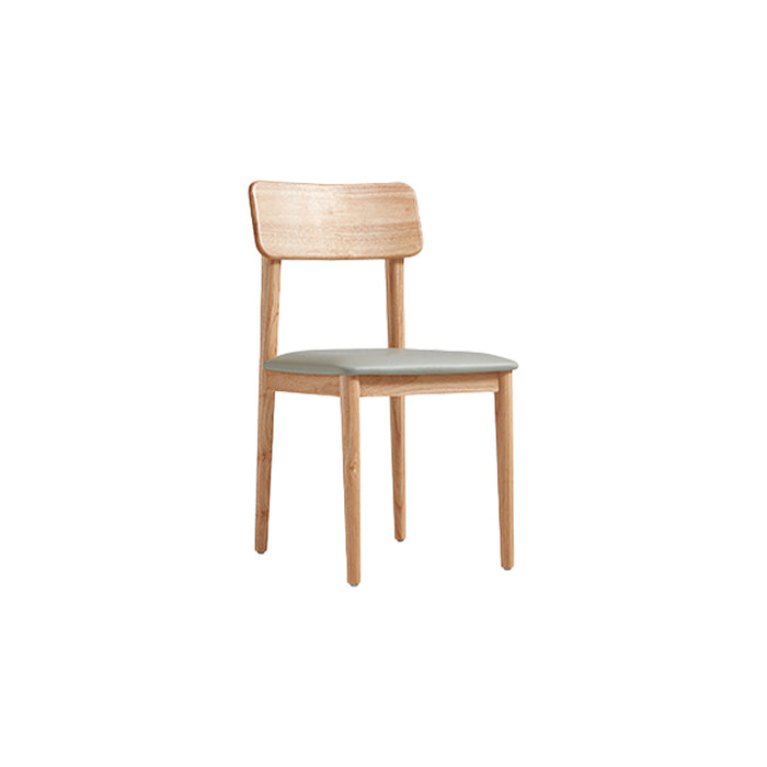 Bianca Tech Fabric Cushioned Chair with Solid Wood Legs