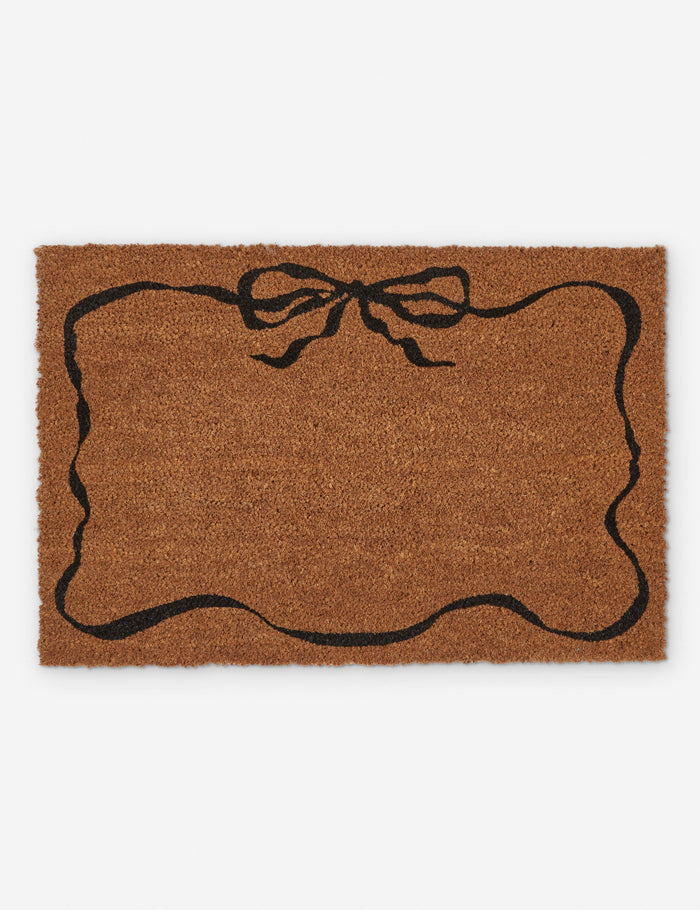 #size::20--x-30- | Bow doormat with ribbon border