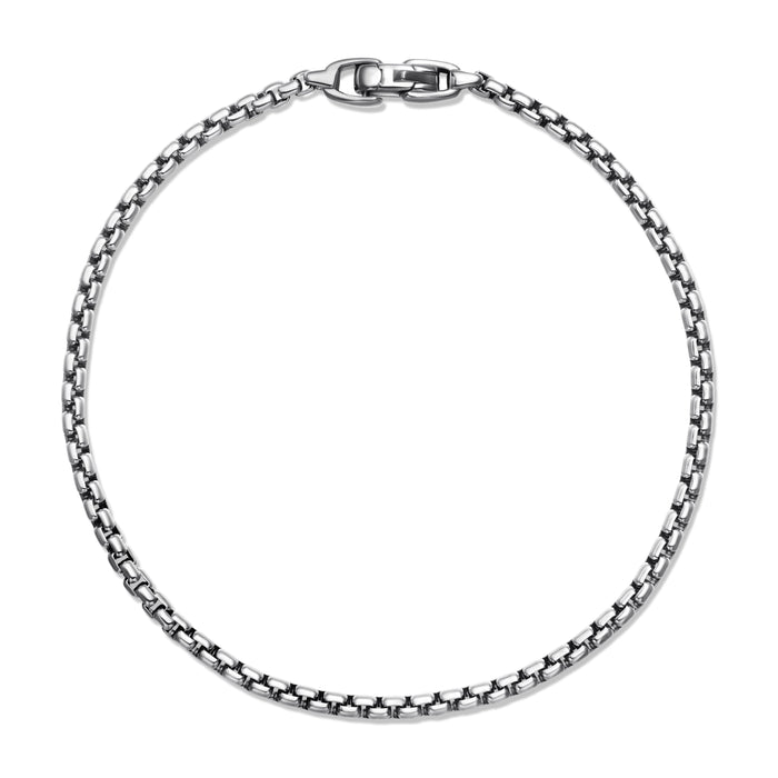 Box Chain Bracelet in Sterling Silver, 2.7mm