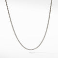 Box Chain Necklace in Sterling Silver with 14K Yellow Gold Accent\, 1.7mm