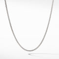 Box Chain Necklace in Sterling Silver with 14K Yellow Gold Accent\, 2.7mm