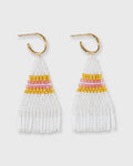 Brie Earrings White