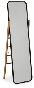 Bronick Black / Brown Floor Mirror