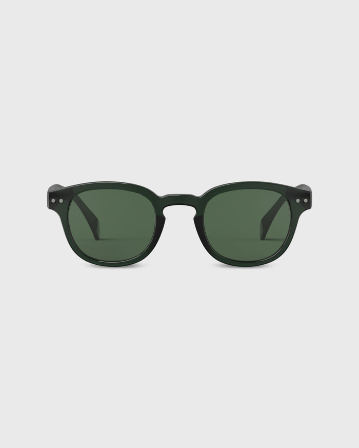 #C Sunglasses in Bakelite Green