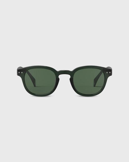 #C Sunglasses in Bakelite Green