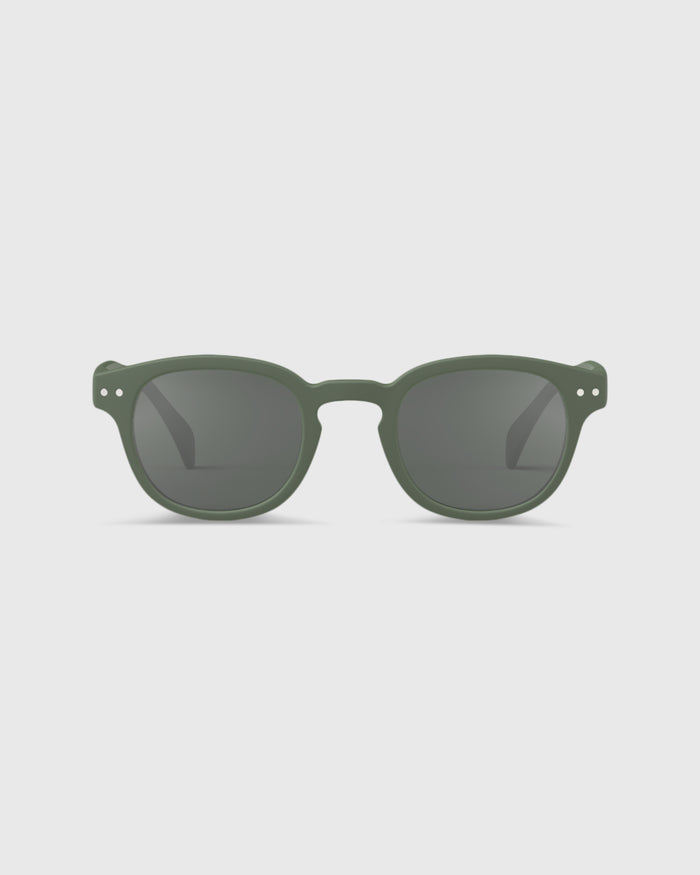#C Sunglasses in Kaki Green
