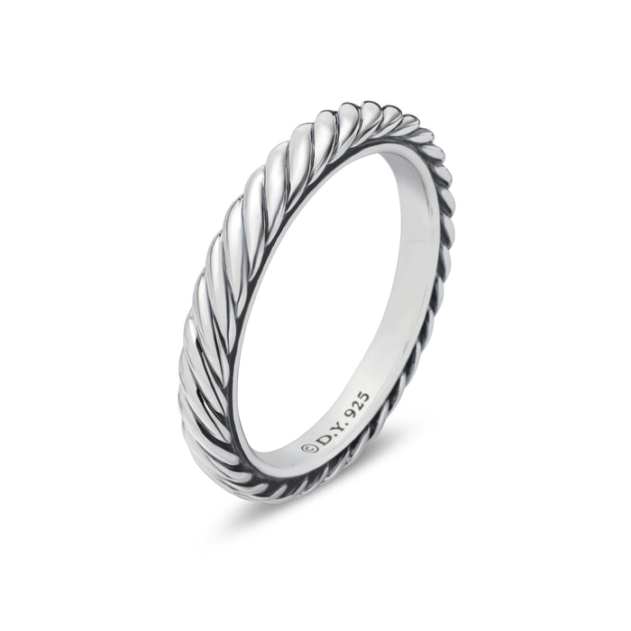 Cable Collectibles® Stack Ring in Sterling Silver, 3mm